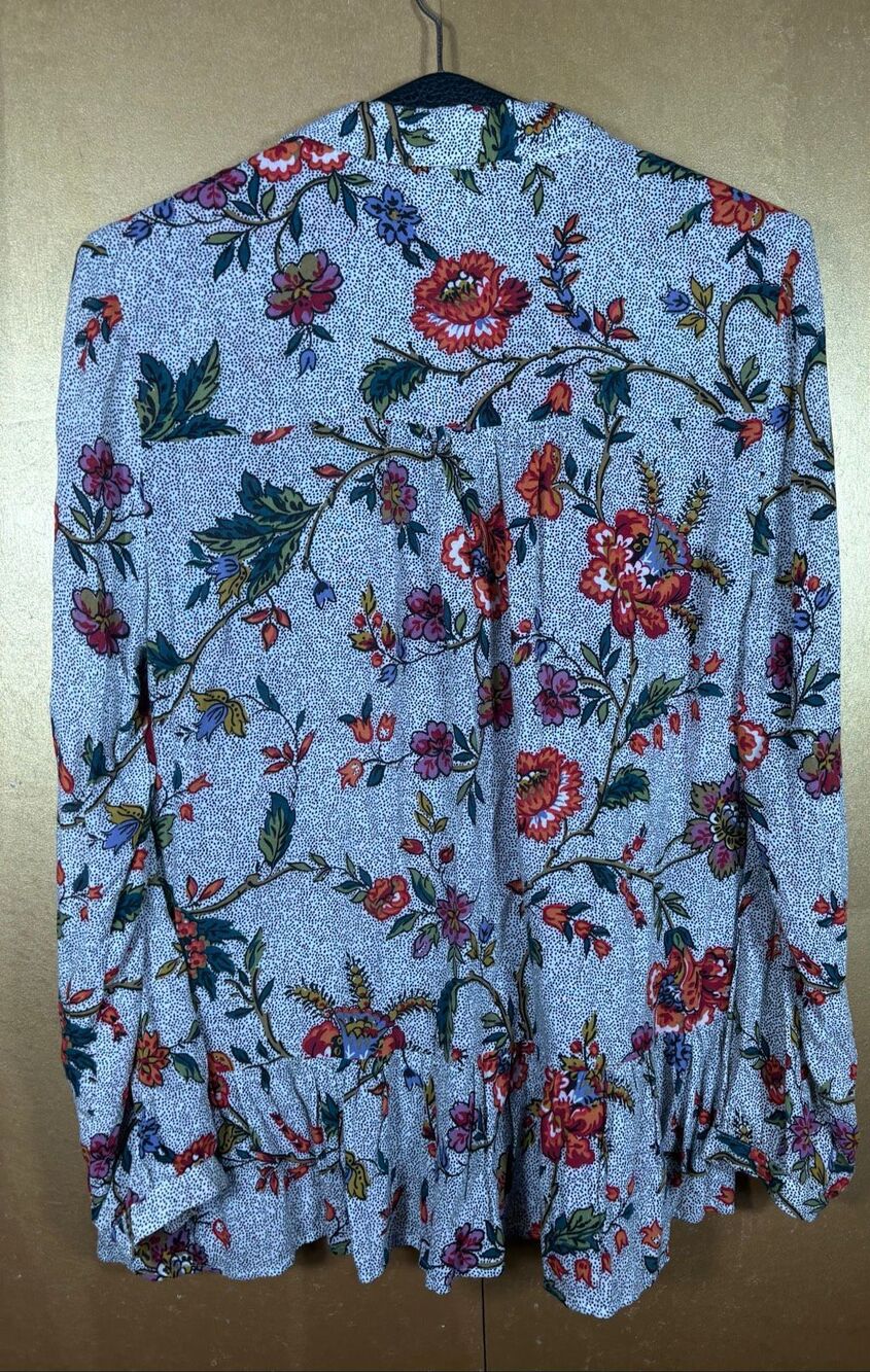 Maeve Anthropologie Janie Flounced Peasant top size 4 - Picture 2 of 8